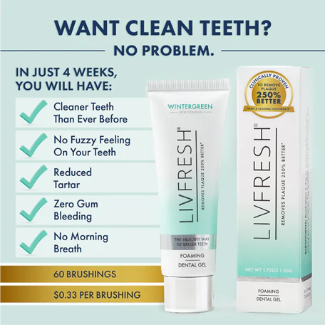 LIVFRESH Gel Toothpaste, Wintergreen (Best Seller) - Image 4